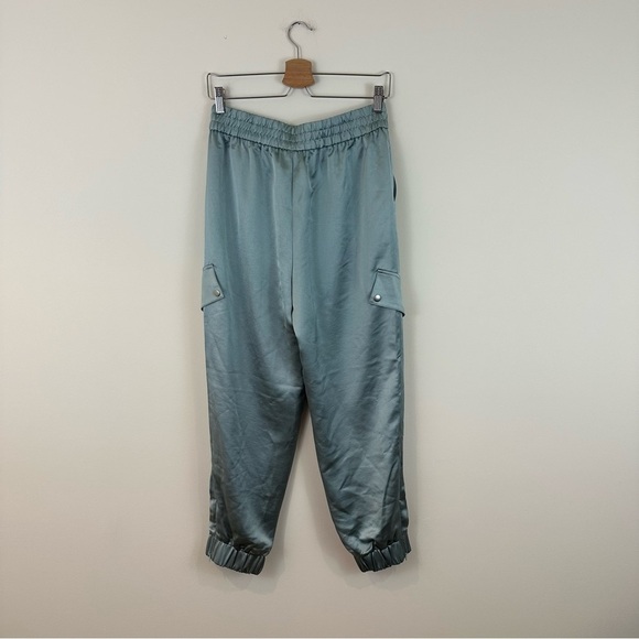 Express High Waisted Satin Cargo Jogger Pants Size Small NWT - Picture 6 of 8